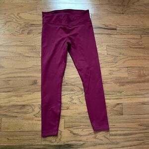 Fabletics Cabernet Pink High Waisted Full Length Leggings Size Small